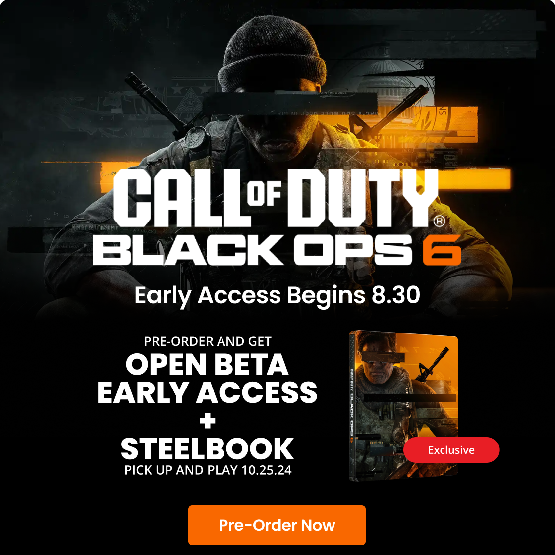 GameStop Pre Order Call of Duty Black Ops 6 scope out these hit accessories. Campaign Buzz